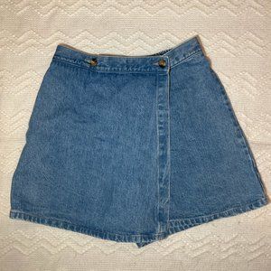 Mock-Wrap Jean Skort